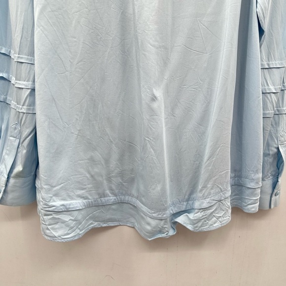 REISS Allison 8 Color block Blue-black woman oversized blouse boho chic - Picture 13 of 14